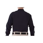 Mens L / S, Nvy Cttn Polo w / sleeve Pkt, Small
