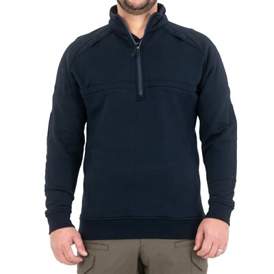 First Tactical Tall 1 / 4 Zip Navy Cotton Job Shirt