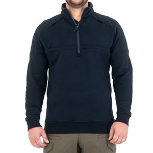First Tactical Tall 1 / 4 Zip Navy Cotton Job Shirt