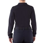 Wmns L / S Nvy Cttn Polo w / o Pkt, Small