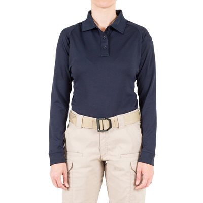 Wmns Performance L / S Nvy Cttn Polo w / Pkt, Small Wmns Performance L / S Nvy Cttn Polo w / Pkt, Small