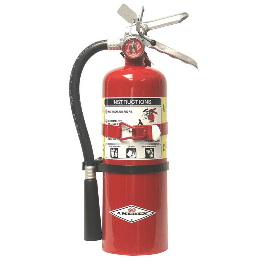 2024 CHROME SHOW QUALITY 2.5lb. ABC FIRE EXTINGUISHER W/VEHICLE-MARINE BRACKET