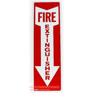Sign,Aluminum,Fire Extg,4x12,A