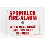 Sign,Aluminum,Spkr / Alarm,7 3 / 4