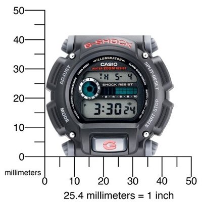 black g shock digital watch
